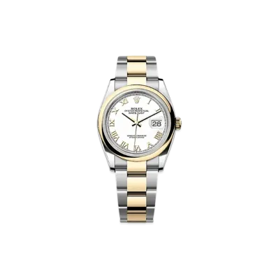 ROLEX Datejust 36 Oystersteel & Yellow Gold "White"