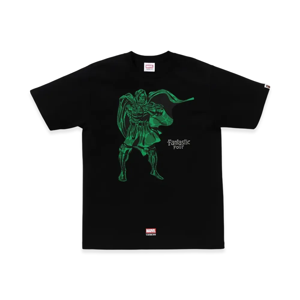 A BATHING APE x MARVEL FANTASTIC FOUR Dr.Doom Tee "Black"