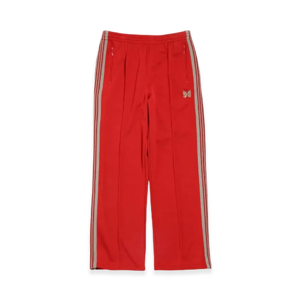 NEEDLES Straight Track Pants Poly Smooth "Red"