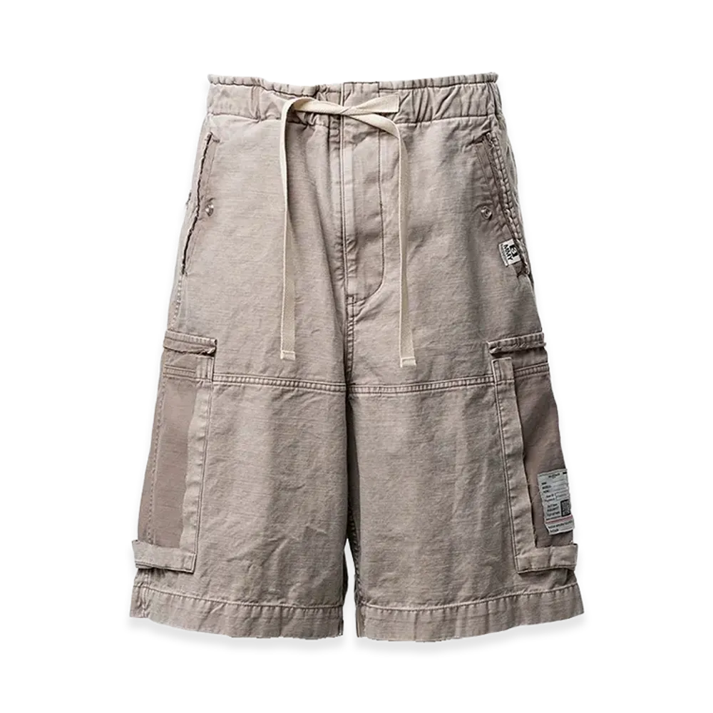Maison MIHARA YASUHIRO Cotton Satin Cargo Shorts "Light Gray"