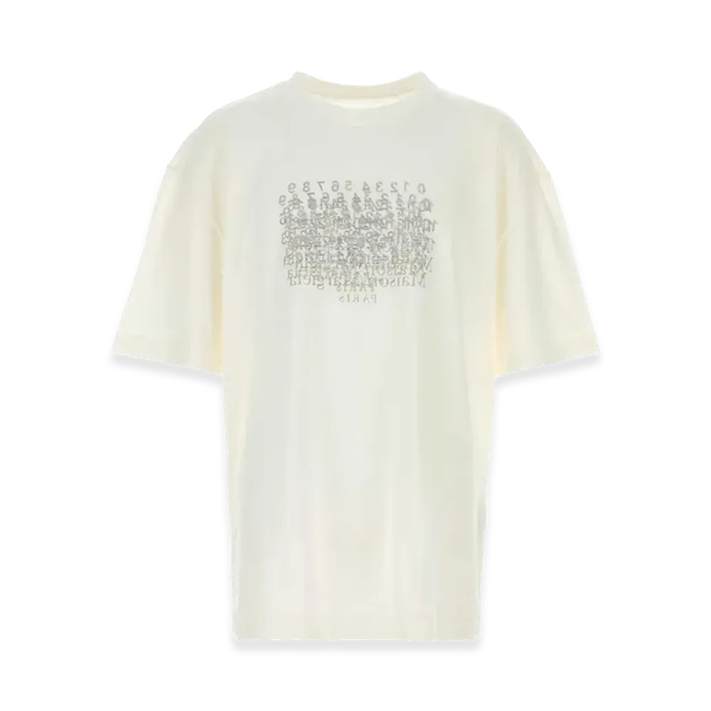 Maison Margiela Graphic-Print Cotton T-Shirt "White"