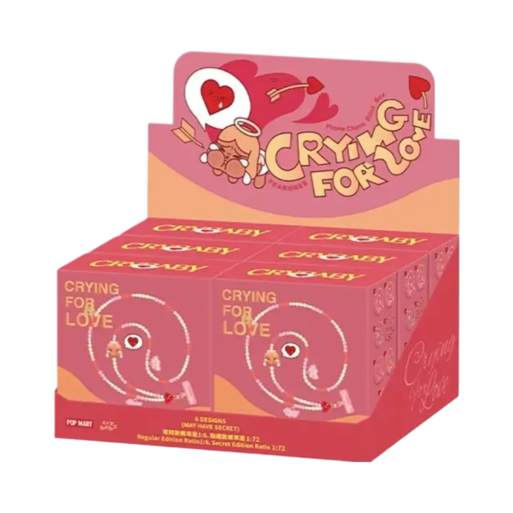 POP MART CRYBABY Crying For Love Phone Charm [Assortment Box]