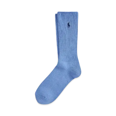 Polo Ralph Lauren Signature Pony Cotton Blend Crew Socks "Blue"