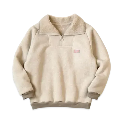KAPITAL Boa Fleece Zip Alpine Pullover "Kinari"