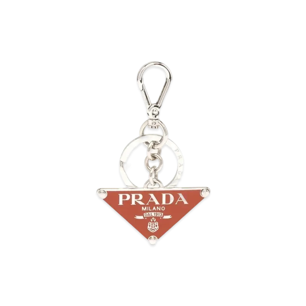 PRADA Metal Key Ring "Orange"
