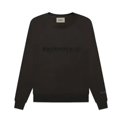 FEAR OF GOD ESSENTIALS 3D Silicon Applique Crewneck "Black"