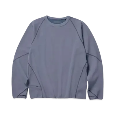 Goldwin 0 Helicoid Sleeve Waffle Top (Unisex) "Dal Blue"