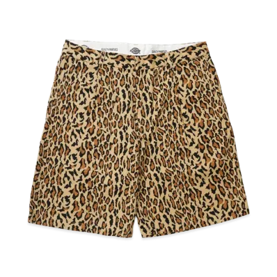 WACKO MARIA x Dickies Leopard Pleated Short Trousers "Beige"