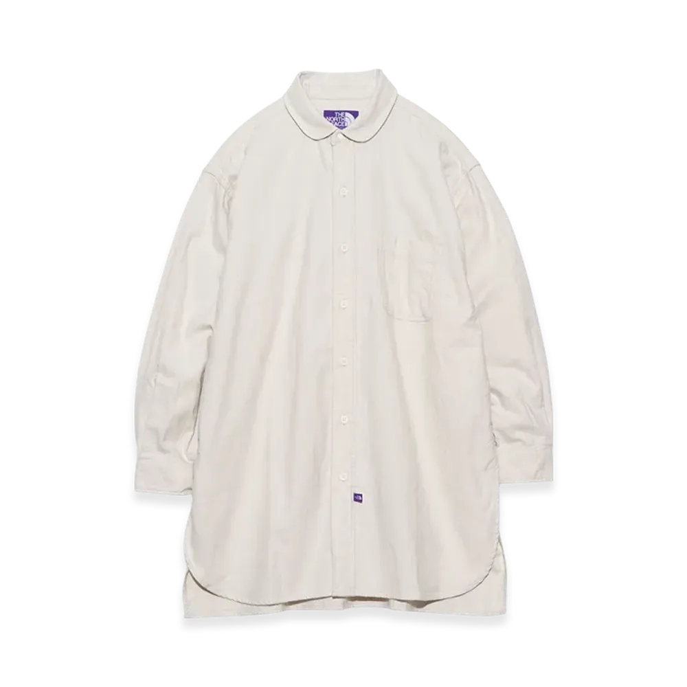 The North Face Purple Label Flannel Field Long Shirt "Light Beige"