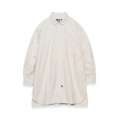 The North Face Purple Label Flannel Field Long Shirt "Light Beige"