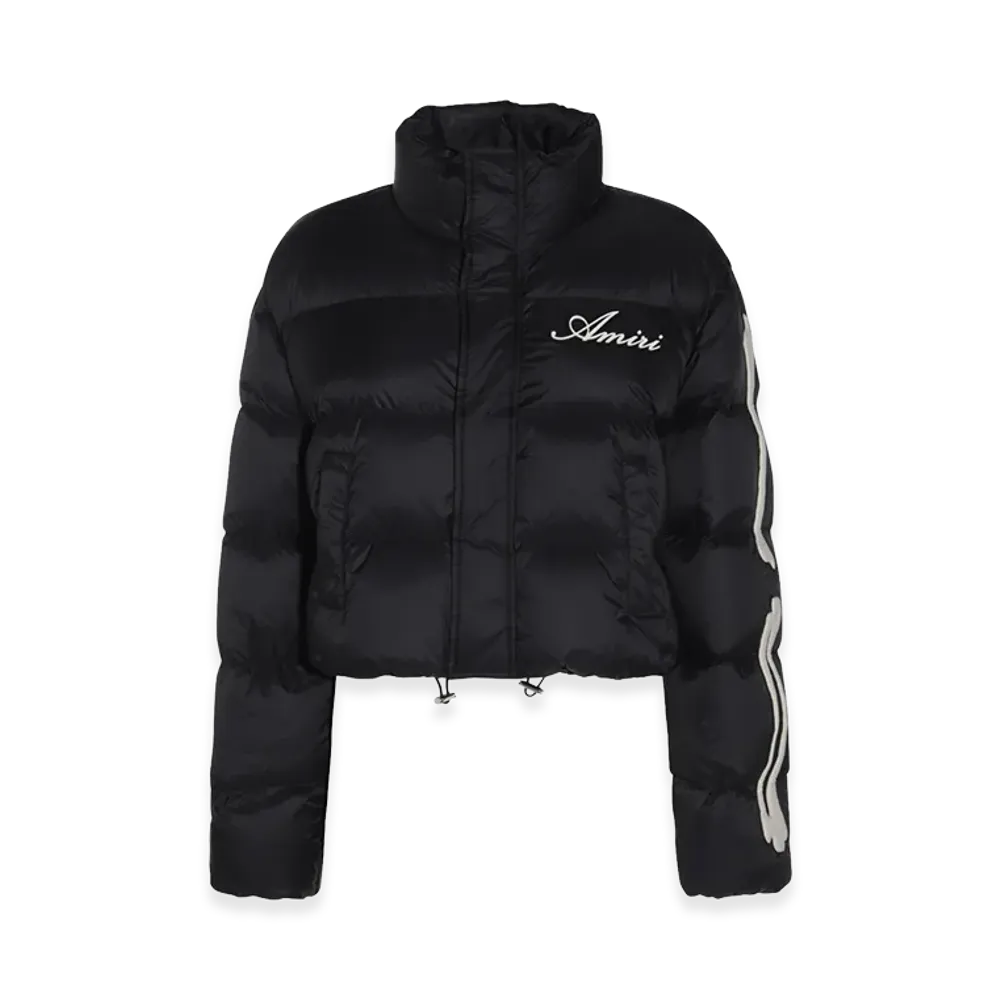 AMIRI Women's Nylon Down Jacket "Black"