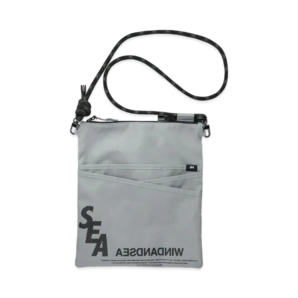WIND AND SEA S_E_A Nylon Sacoche "Gray"