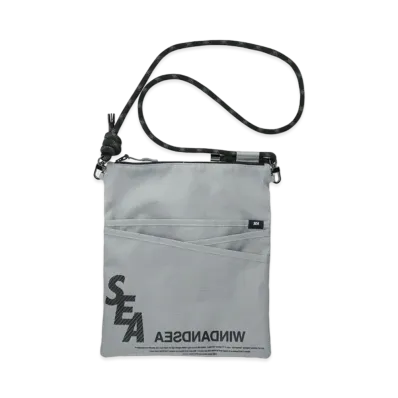 WIND AND SEA S_E_A Nylon Sacoche "Gray"
