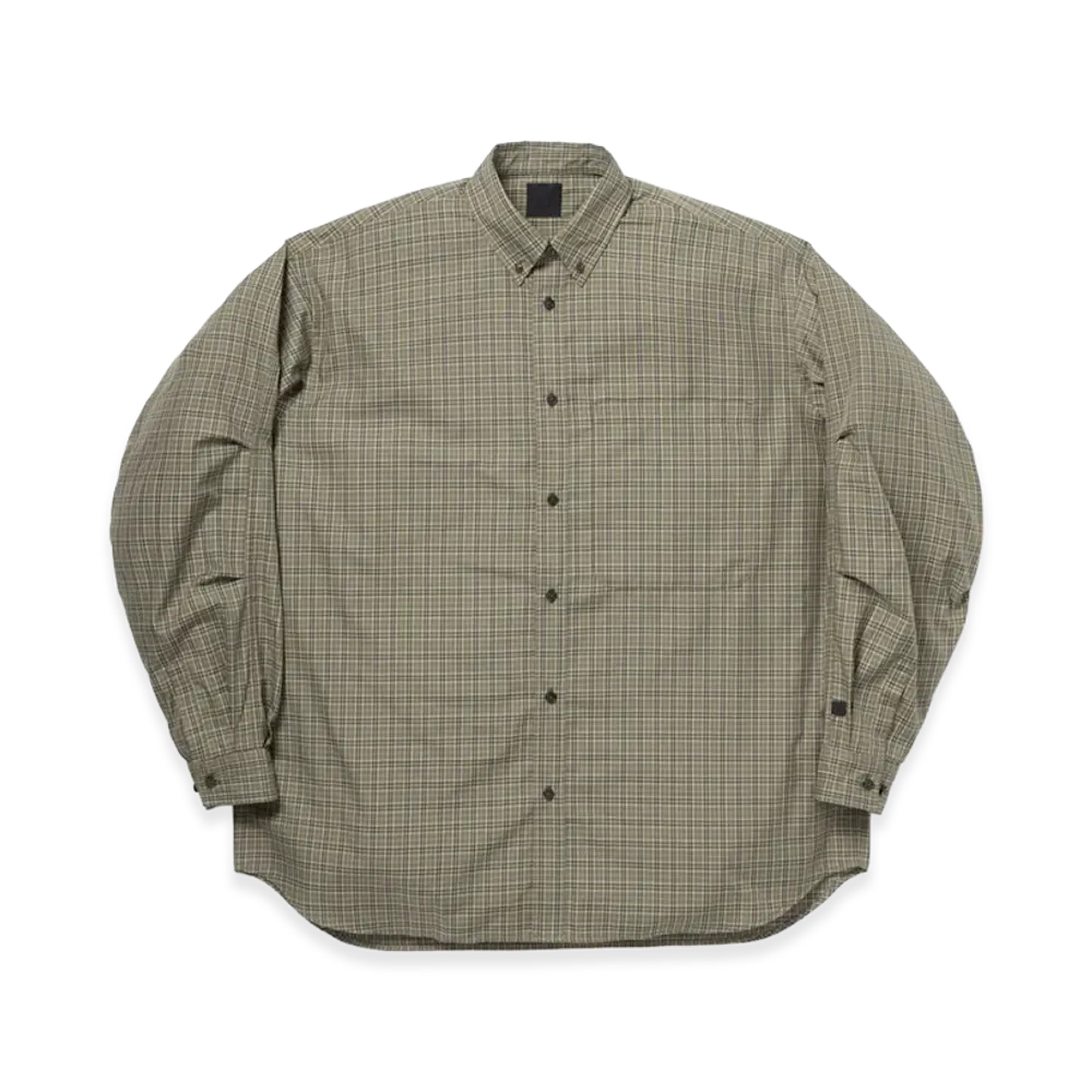 DAIWA PIER39 Tech Button Down Shirt L/S Gren Plaid "Sage Gray"