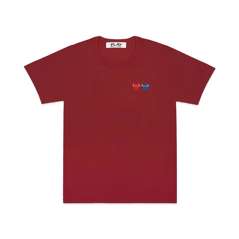 PLAY COMME des GARCONS AX-T226-051 "Burgundy/Blue"