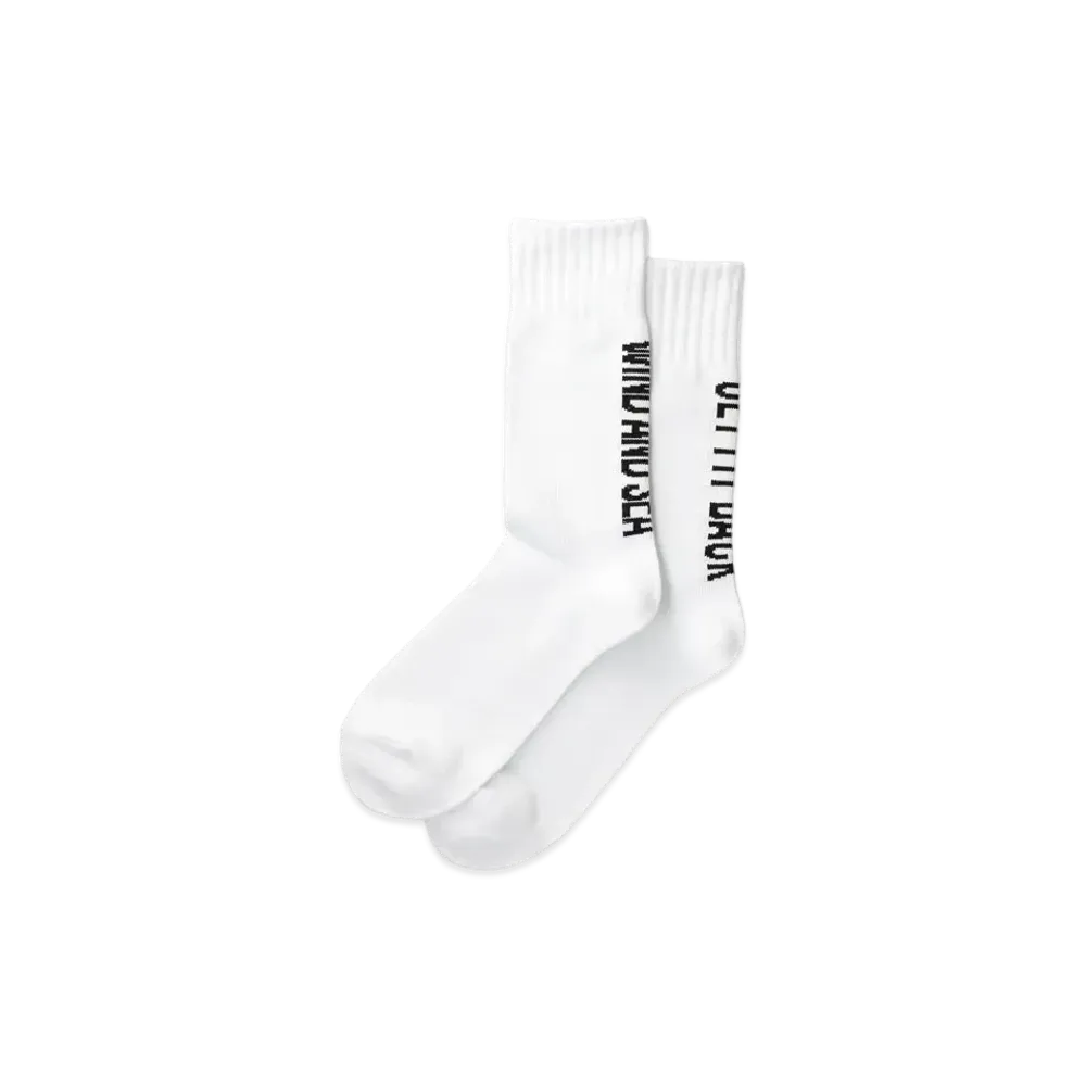 WIND AND SEA WDS (GET FIT BACK ) COTTON SOX "White"