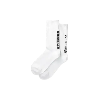 WIND AND SEA WDS (GET FIT BACK ) COTTON SOX "White"