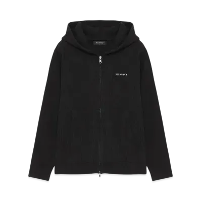 MLVINCE KNIT ZIP HOODY"BLACK"