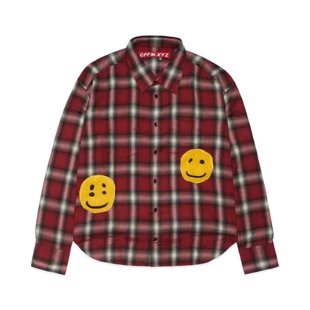 Cactus Plant Flea Market Double Vision Check Shirt "Red"