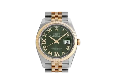 ROLEX Date-Just 36 Green Dial 126233