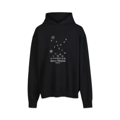 Maison Margiela Logo Hooded Sweatshirt "Black"