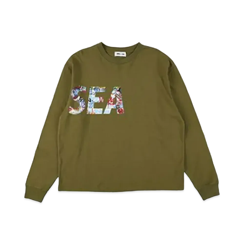 WIND AND SEA x LEE KAN KYO L/S Tee "Olive"