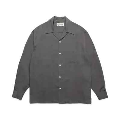 WACKO MARIA 50's Open Collar Shirt "Gray"