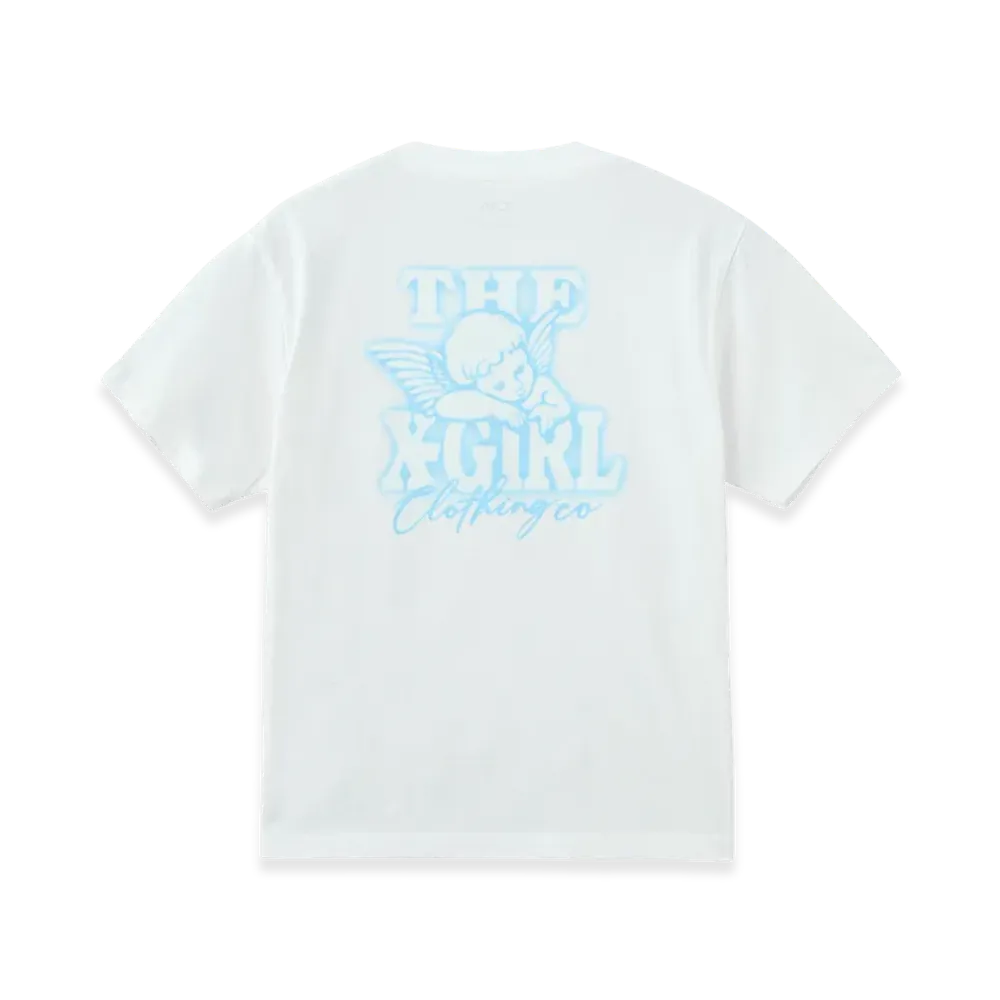 X-Girl Women's Spray Angel S/S Tee "White"