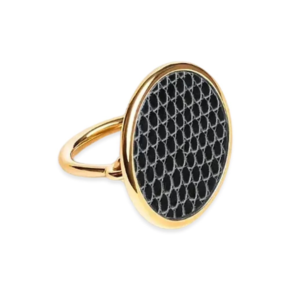 Hermes Heritage Equestre Ring Large Model "Noir/Gold"