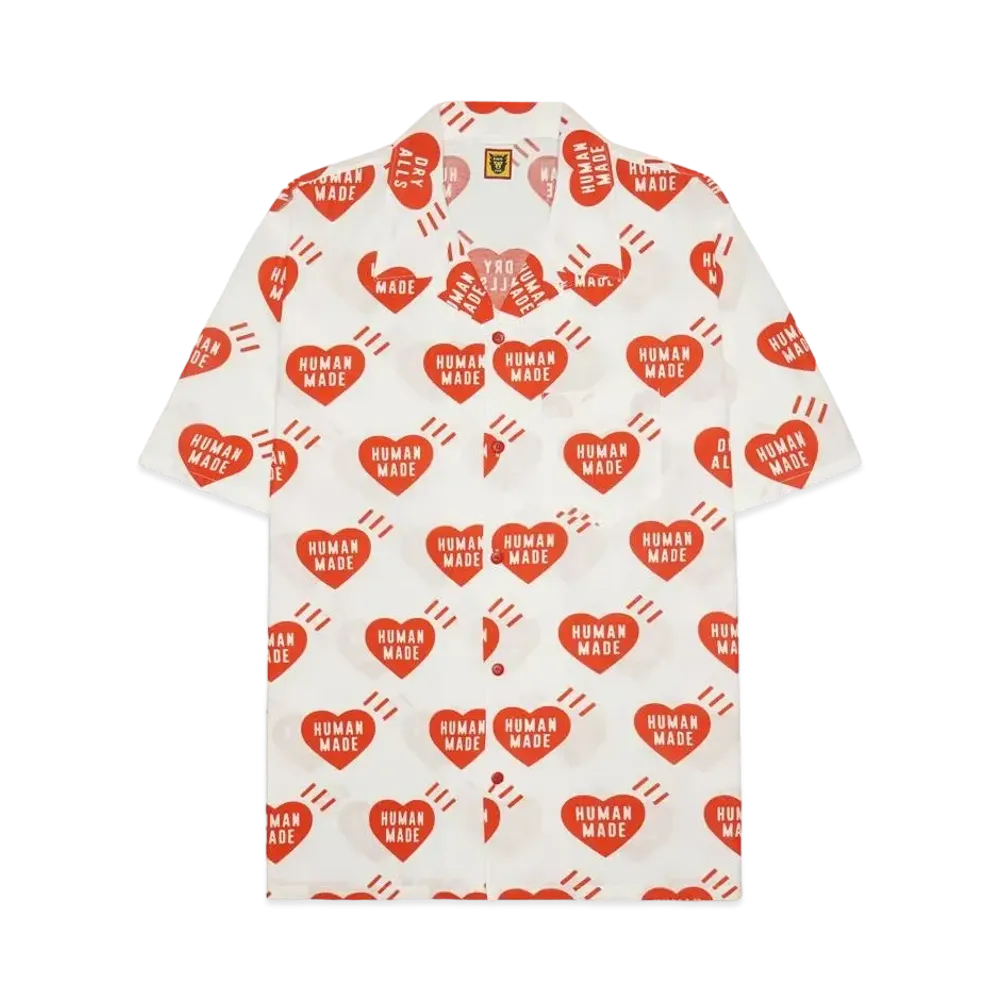 HUMAN MADE Heart Aloha Shirt "White"