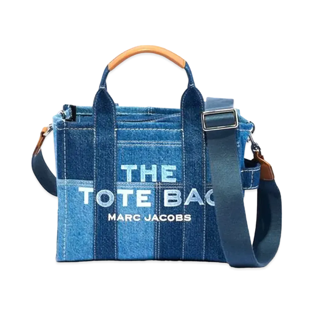 Marc Jacobs The Denim Mini Tote Bag "Blue Denim"