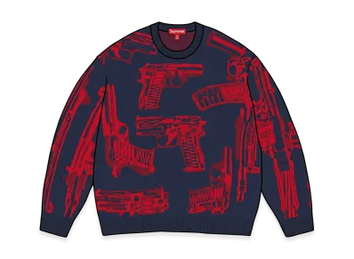 Supreme Guns Sweater "Navy"