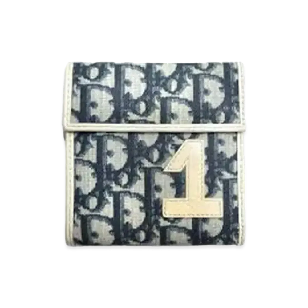 Dior Trotter Mini Wallet "Navy"
