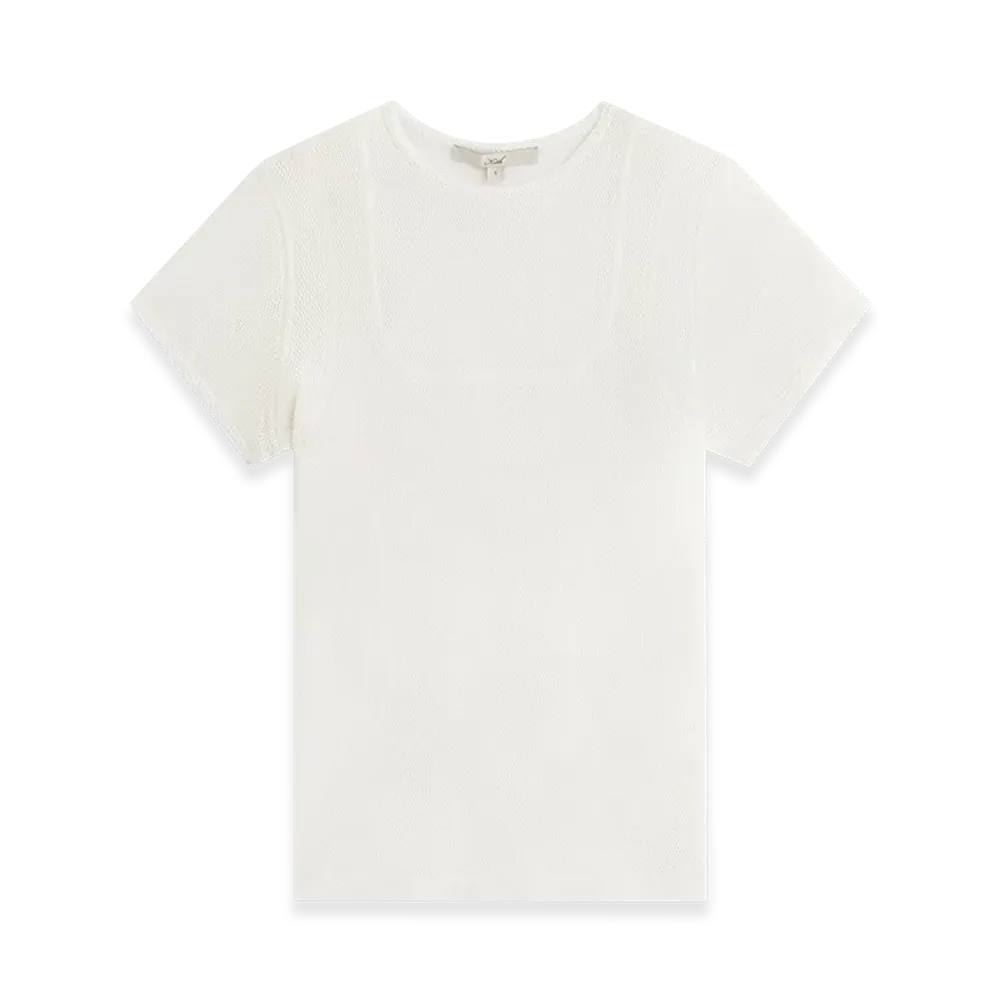 Kith x Lisa Women's Pallis Warm Up Baby Tee "White"