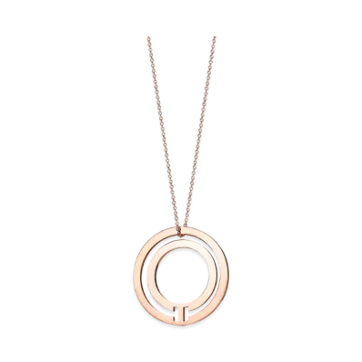 Tiffany & Co. T Circle Pendant 18K "Rose Gold"