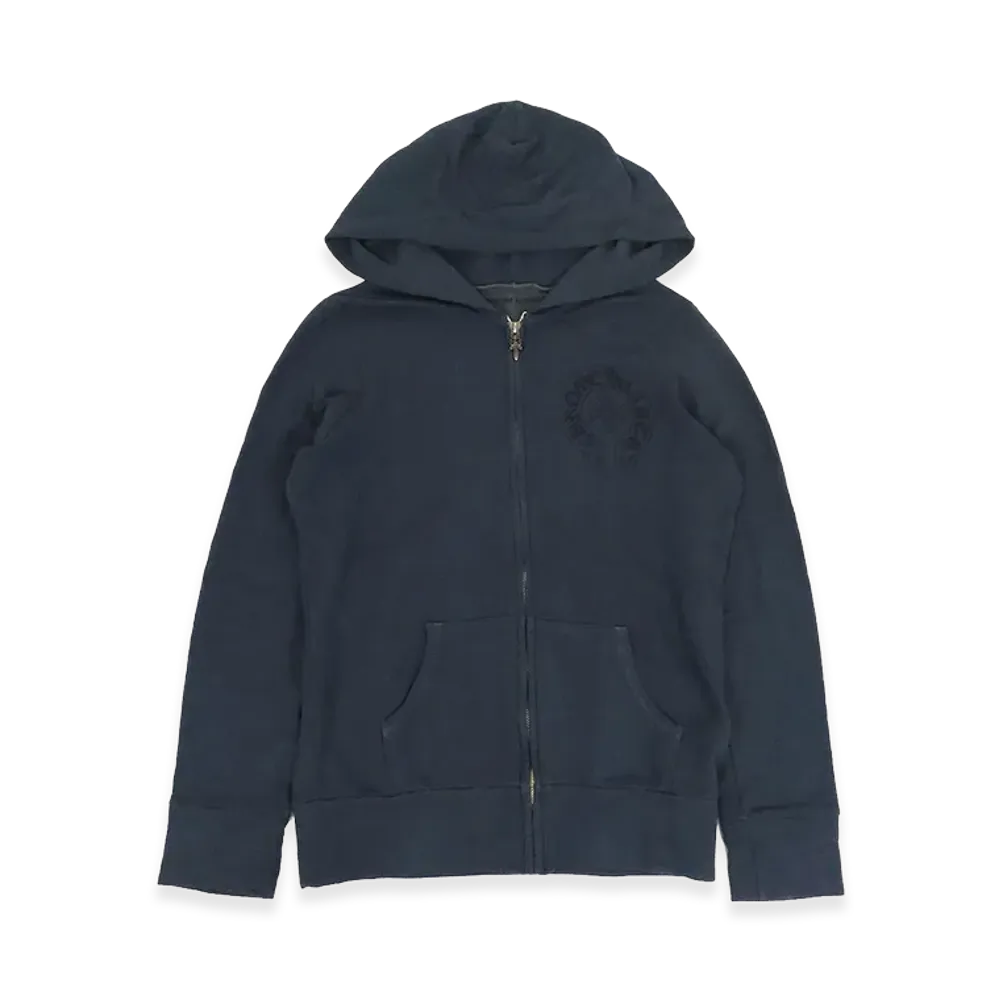 Chrome Hearts American Flag Horseshoe Dagger Zip Hoodie "Grey"
