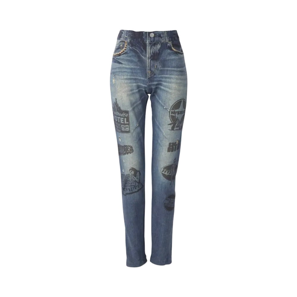 HYSTERIC GLAMOUR Super Hys Pattern Reversible Sweatpants "Multi"