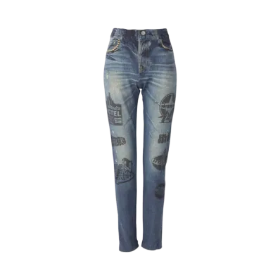 HYSTERIC GLAMOUR Super Hys Pattern Reversible Sweatpants "Multi"