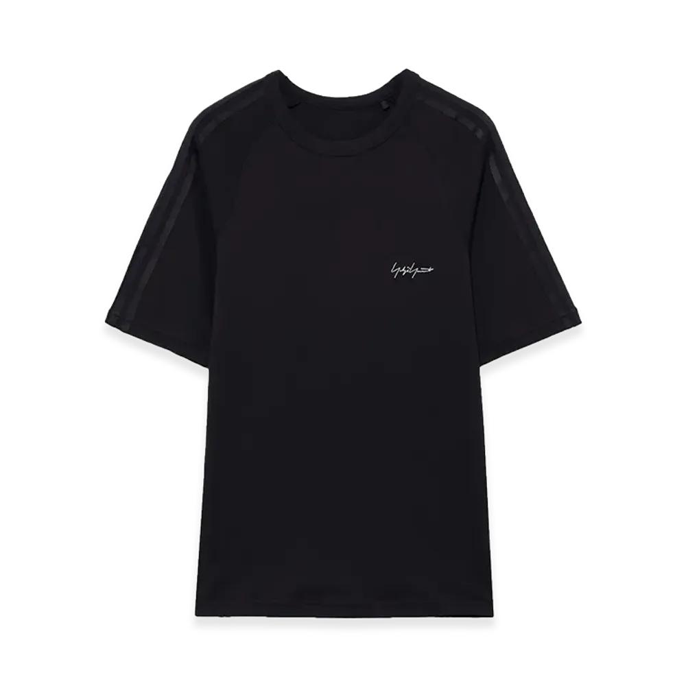 Yohji Yamamoto x Y-3 KURO 3 Stripes Short Sleeve T "Black"
