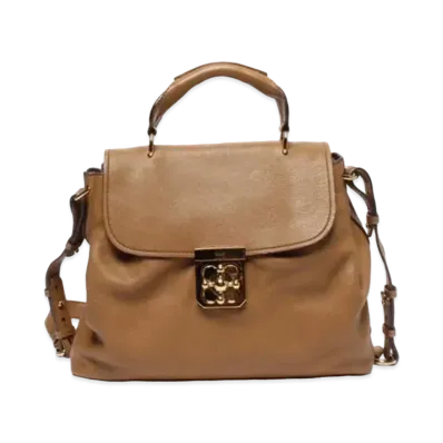 Chloe 2Way Leather Bag "Brown"