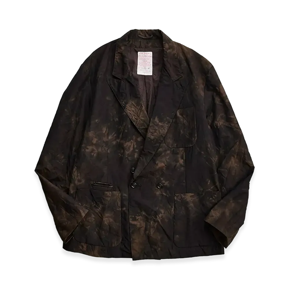 NICENESS T.Morton Tech wool Double Breasted Robe Jacket "Brown"