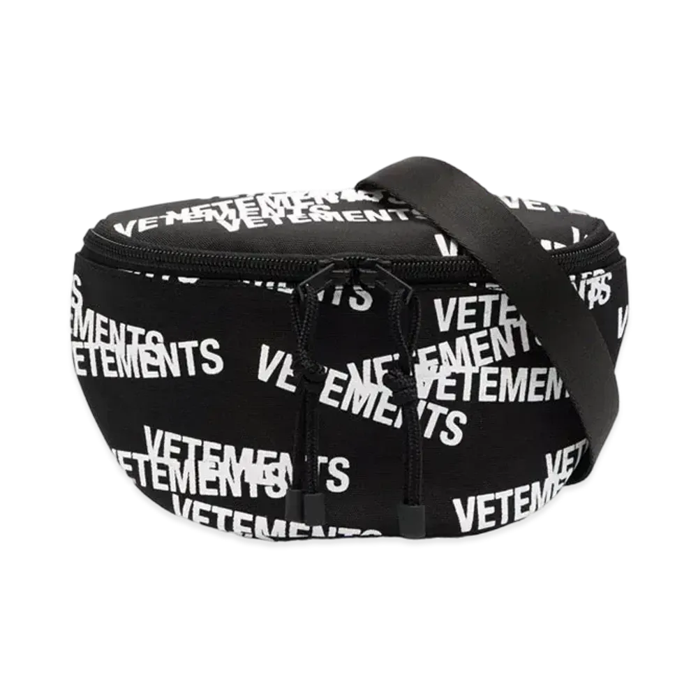 VETEMENTS Logo Belt Bag "Black"