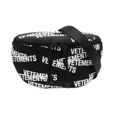 VETEMENTS Logo Belt Bag "Black"