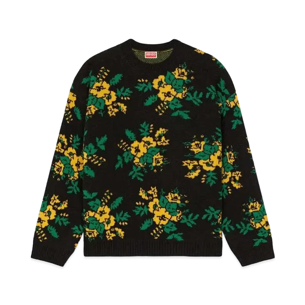 KENZO 'Pop Bouquet' Wool Sweater "Black"