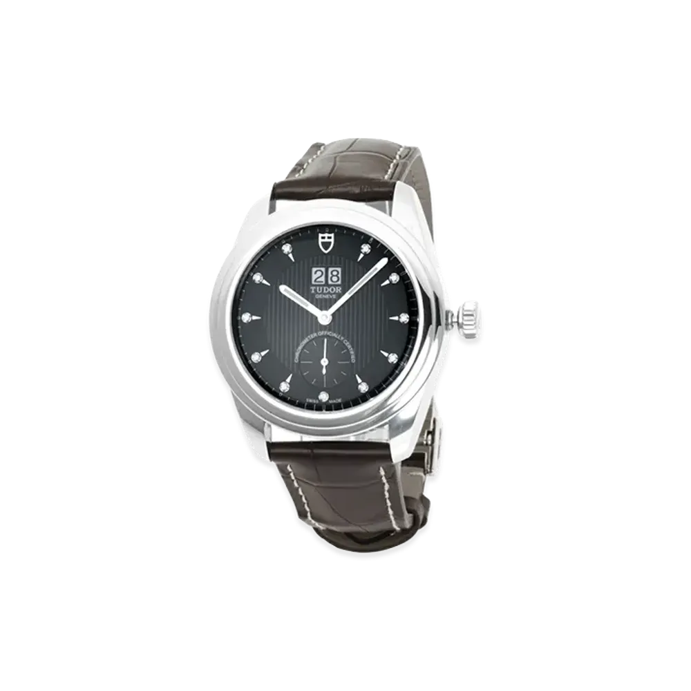 TUDOR Glamour Double Date 11P Diamond 42mm "Silver/Black"