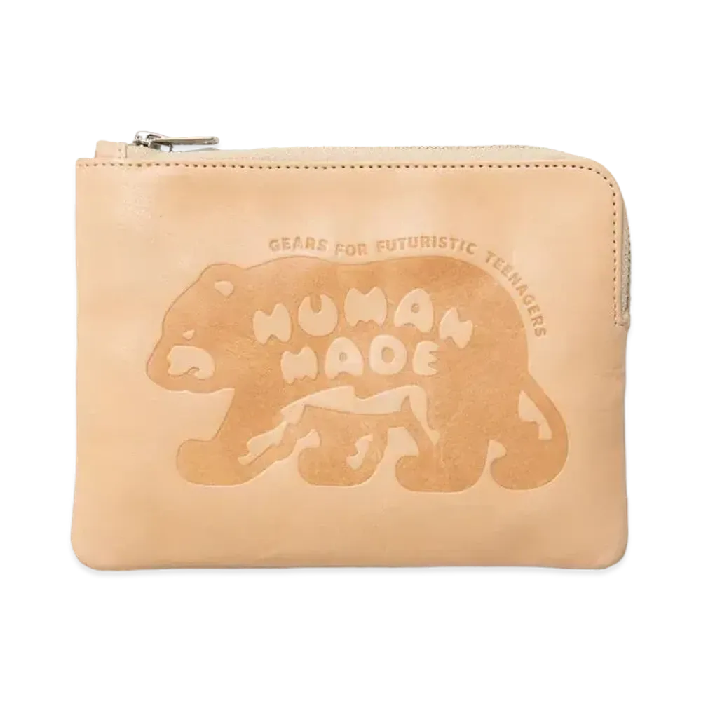 HUMAN MADE Leather Pouch "White"