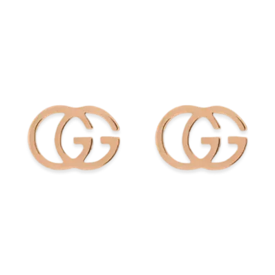 GUCCI GG Running 18K Earrings "Pink Gold"