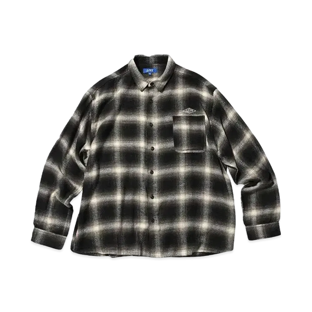 LFYT CLASSIC OMBRE PLAID SHIRT "BLACK"