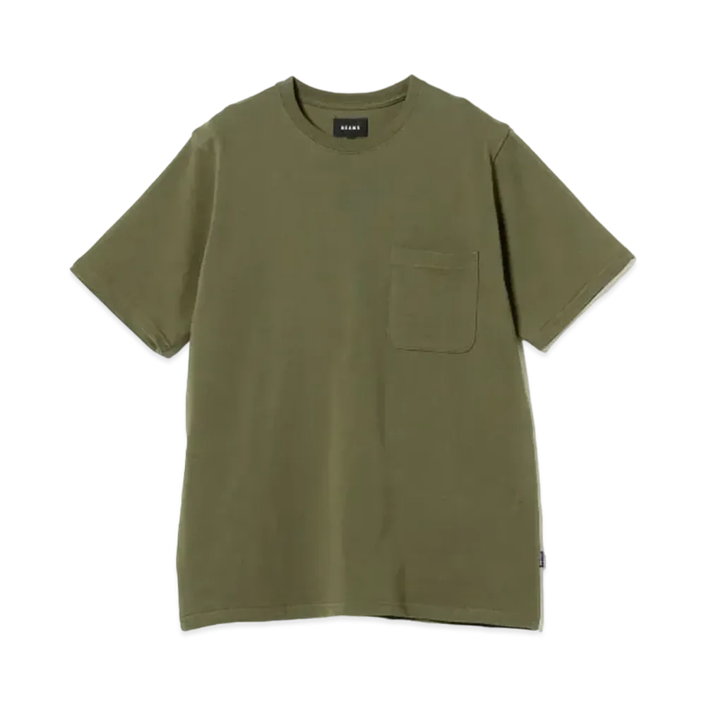 BEAMS Heavyweight Pocket T-shirt 24SS "Olive"