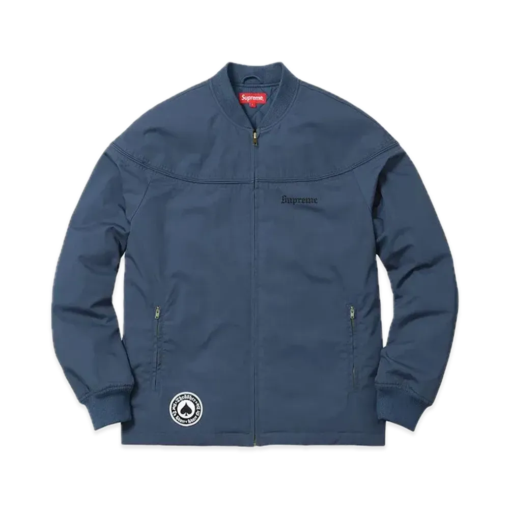 Supreme x THRASHER Poplin Crew Jacket "Blue"